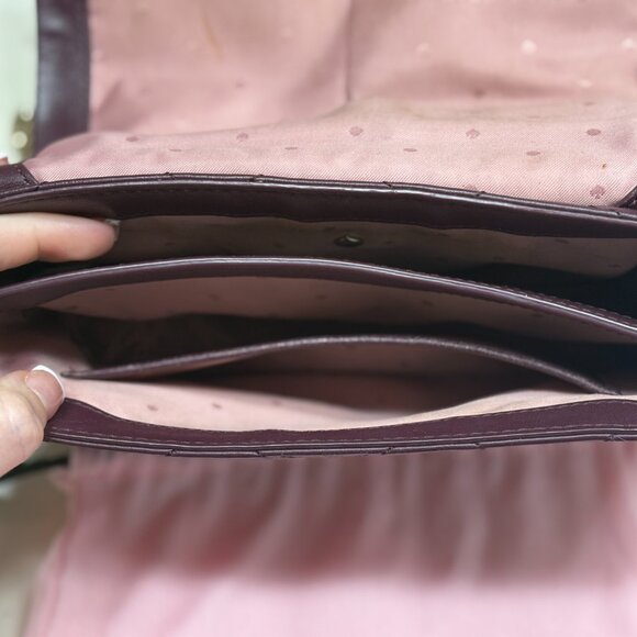 Kate Spade Emerson Place Marci Crossbody Bag - Maroon - Picture 8 of 9